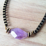Amethyst Nugget Necklace