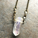 Aura Quartz Unicorn necklace
