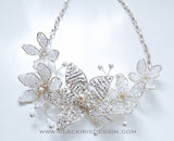 Flower Cluster Statement Necklace