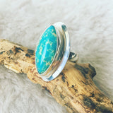 Sea Sediment Jasper Ring Sterling Silver