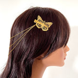 Gold Butterfly Hairchain