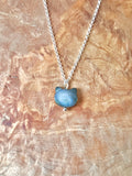 Sterling Silver Pearl Cat Necklace (grey)