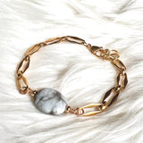 Agate Geometric Bracelet