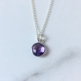 Sterling Silver Amethyst Necklace