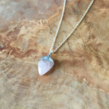 Sterling Silver Rose Quartz Necklace