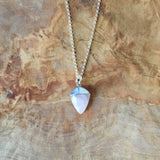 Sterling Silver Rose Quartz Necklace