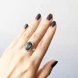 Sterling Silver Labradorite Ring