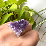 Amethyst Brass Ring