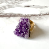 Amethyst Brass Ring