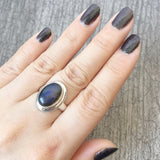 Sterling Silver Labradorite Ring