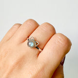 Sterling Silver Labradorite Cat Ring