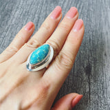 Sea Sediment Jasper Ring Sterling Silver