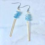 Aquamarine dangle earrings