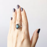 Sterling Silver Labradorite Ring