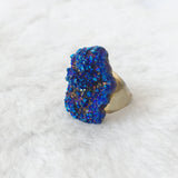 Titanium Quartz Druzy Ring