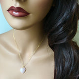 Rose Quartz Heart Pendant