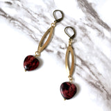 Jasper Heart earrings