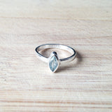 Sterling Silver Marquise Topaz Ring