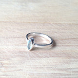 Sterling Silver Marquise Topaz Ring