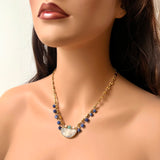 Half Moon Sodalite Necklace