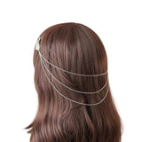 Silver Moth Hairchain