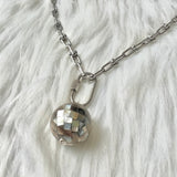 Sphere Necklace- Mother of Pearl