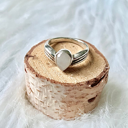 Sterling Silver Selene Moonstone Ring