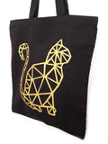 Geometric Cat Tote Bag