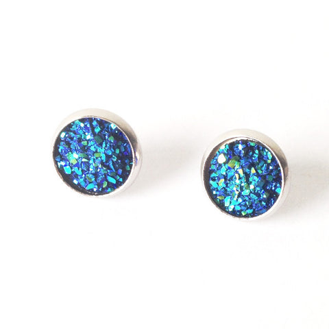 Sparkly Blue Earrings