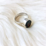 Sterling Silver Red Garnet Ring