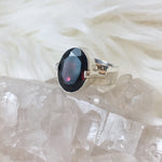 Sterling Silver Red Garnet Ring
