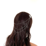 Silver Butterfly Hairchain