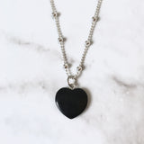 Obsidian Heart Necklace