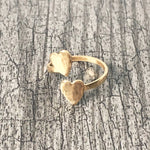 Double heart ring