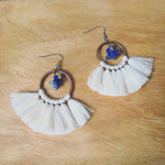 Lapis Lazuli tassel earrings