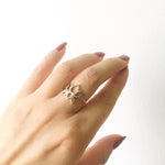 Lotus ring Sterling silver