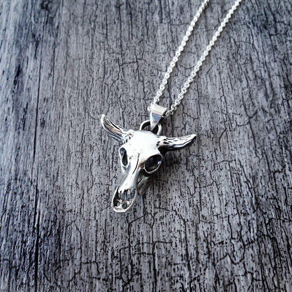 Bull God Pendant Necklace cow skull & crown steer cattle Western Cowboy  Cowgirl : Buy Online at Best Price in KSA - Souq is now Amazon.sa: Fashion