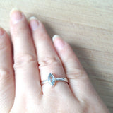 Sterling Silver Marquise Topaz Ring